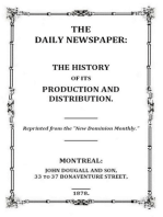 The Daily Newspaper: The History of its Production and Distibution