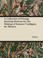 A Collection of Vintage Knitting Patterns for the Making of Summer Cardigans for Women