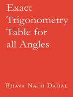 Exact Trigonometric Table for all Angles