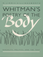 Whitman's Poetry of the Body: Sexuality, Politics, and the Text