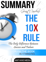 Grant Cardone’s The 10X Rule: The Only Difference Between Success and Failure | Summary