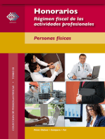 Honorarios. Régimen fiscal de las actividades profesionales: Personas físicas