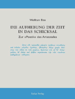 Die Aufhebung der Zeit in das Schicksal: Zur "Poetik" des Aristoteles