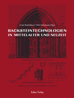 Studien zur Backsteinarchitektur / Backsteintechnologien in Mittelalter und Neuzeit