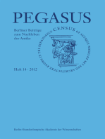 Pegasus / PEGASUS 14: Berliner Beiträge zum Nachleben der Antike