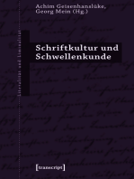 Schriftkultur und Schwellenkunde