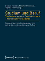 Studium und Beruf: Studienstrategien - Praxiskonzepte - Professionsverständnis: Perspektiven von Studierenden und Lehrenden nach der Bologna-Reform