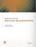 Ejercicios de econometría: Material de estudio  