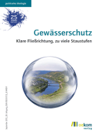 Gewässerschutz: Klare Fließrichtung, zu viele Staustufen