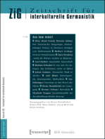 Zeitschrift für interkulturelle Germanistik: 6. Jahrgang, 2015, Heft 1