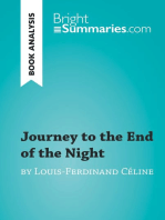 Journey to the End of the Night by Louis-Ferdinand Céline (Book Analysis): Detailed Summary, Analysis and Reading Guide