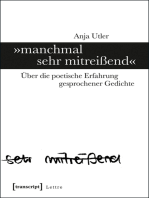 »manchmal sehr mitreißend«: Über die poetische Erfahrung gesprochener Gedichte