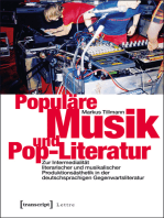 Populäre Musik und Pop-Literatur: Zur Intermedialität literarischer und musikalischer Produktionsästhetik in der deutschsprachigen Gegenwartsliteratur