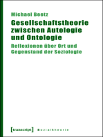 Gesellschaftstheorie zwischen Autologie und Ontologie: Reflexionen über Ort und Gegenstand der Soziologie