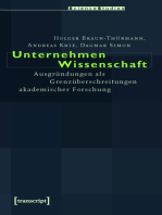 Unternehmen Wissenschaft: Ausgründungen als Grenzüberschreitungen akademischer Forschung