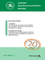 Leipziger Sportwissenschaftliche Beiträge: Jahrgang 52 (2011) Heft 1