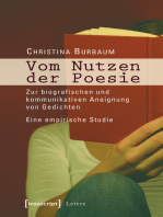 Vom Nutzen der Poesie: Zur biografischen und kommunikativen Aneignung von Gedichten. Eine empirische Studie