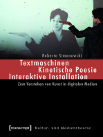 Textmaschinen - Kinetische Poesie - Interaktive Installation: Zum Verstehen von Kunst in digitalen Medien