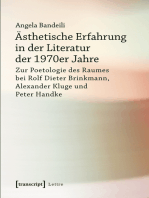Ästhetische Erfahrung in der Literatur der 1970er Jahre: Zur Poetologie des Raumes bei Rolf Dieter Brinkmann, Alexander Kluge und Peter Handke