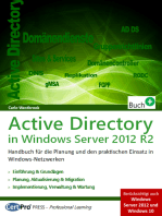 Active Directory in Window Server 2012 R2: Handbuch für die Planung und den praktischen Einsatz in Windows-Netzwerken