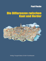 Die Differenzen zwischen Kant und Herder