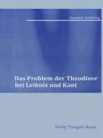 Das Problem der Theodizee bei Leibniz und Kant