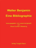 Walter Benjamin: Eine Bibliographie