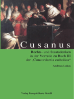 Cusanus Rechts- und Staatsdenken: in der Vorrede zu Buch III der "Concordantia catholica" Mit Übersetzung der wichtigen Passagen