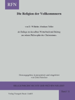 D. Wilhelm Abraham Teller: Die Religion der Vollkommnern als Beylage zu desselben Wörterbuch und Beytrag zur reinen Philosophie des Christenthums