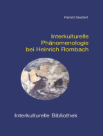 Interkulturelle Phänomenologie bei Heinrich Rombach