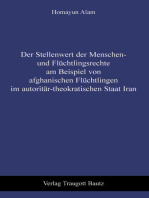 Der Stellenwert der Menschen- und Flüchtlingsrechte am Beispiel von afghanischen Flüchtlingen im autoritär-theokratischen Staat Iran