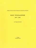 Ergänzungsbibliographie Rolf Italiaander 1977-1991