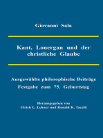 Kant, Lonergan und der christliche Glaube