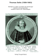 Thomas Selle (1599-1663): Beiträge zu Leben und Werk des Hamburger Kantors und Komponisten anlässlich seines 400. Geburtstages