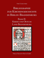 Bibliographie zur Kirchengeschichte in Berlin-Brandenburg: Kreise und Orte im Land Brandenburg