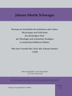 Beytrag zur Geschichte der Intoleranz oder Leben, Meynungen und Schicksale des ehemaligen Doct. der Theologie und reformirten Predigers in Amsterdam Balthasar Bekker: Mit einer Vorrede Hrn. Doct. Joh. Salomo Semlers (1780)