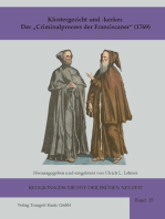 Klostergericht und -kerker Der "Criminalprocess der Franciscaner" (1769)