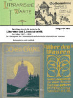 Streifzug durch die katholische Literatur und Literaturkritik der Jahre 1907-1909 im Hintergrund der strittigen Positionen um katholische Inferiorität und Moderne: Retrospektive und Ausblick