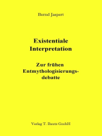 Existentiale Interpretation: Zur frühen Entmythologisierungsdebatte