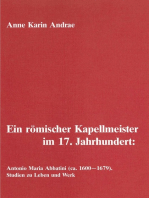 Ein römischer Kapellmeister im 17. Jahrhundert: Antonio Maria Abbatini (ca. 1600-1679): Studien zu Leben und Werk