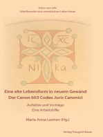 Der Canon 603 Codex Juris Canonici: Aufsätze und Vorträge