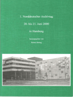 Norddeutscher Archivtag (1.): 20. bis 21. Juni 2000 in Hamburg