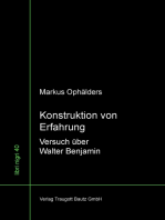 Konstruktion von Erfahrung: Versuch über Walter Benjamin