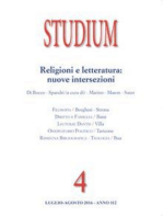 Studium - religioni e letteratura: nuove intersezioni