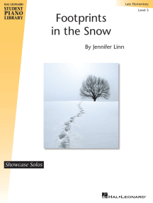 Footprints in the Snow: HLSPL Showcase Solos NFMC 2014-2016 Selection Late Elementary - Level 3