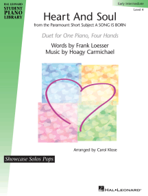 Heart and Soul: Hal Leonard Student Piano Library Showcase Pops Level 4 Duet