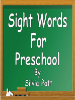 Sight Words for Preschool