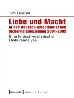 Liebe und Macht in der deutsch-amerikanischen Sicherheitsbeziehung 2001-2003