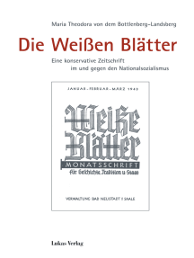 Die Weißen Blätter: Eine konservative Zeitschrift im und gegen den Nationalsozialismus