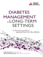 Diabetes Management in Long-Term Settings: A Clinician's Guide to Optimal Care for the Elderly